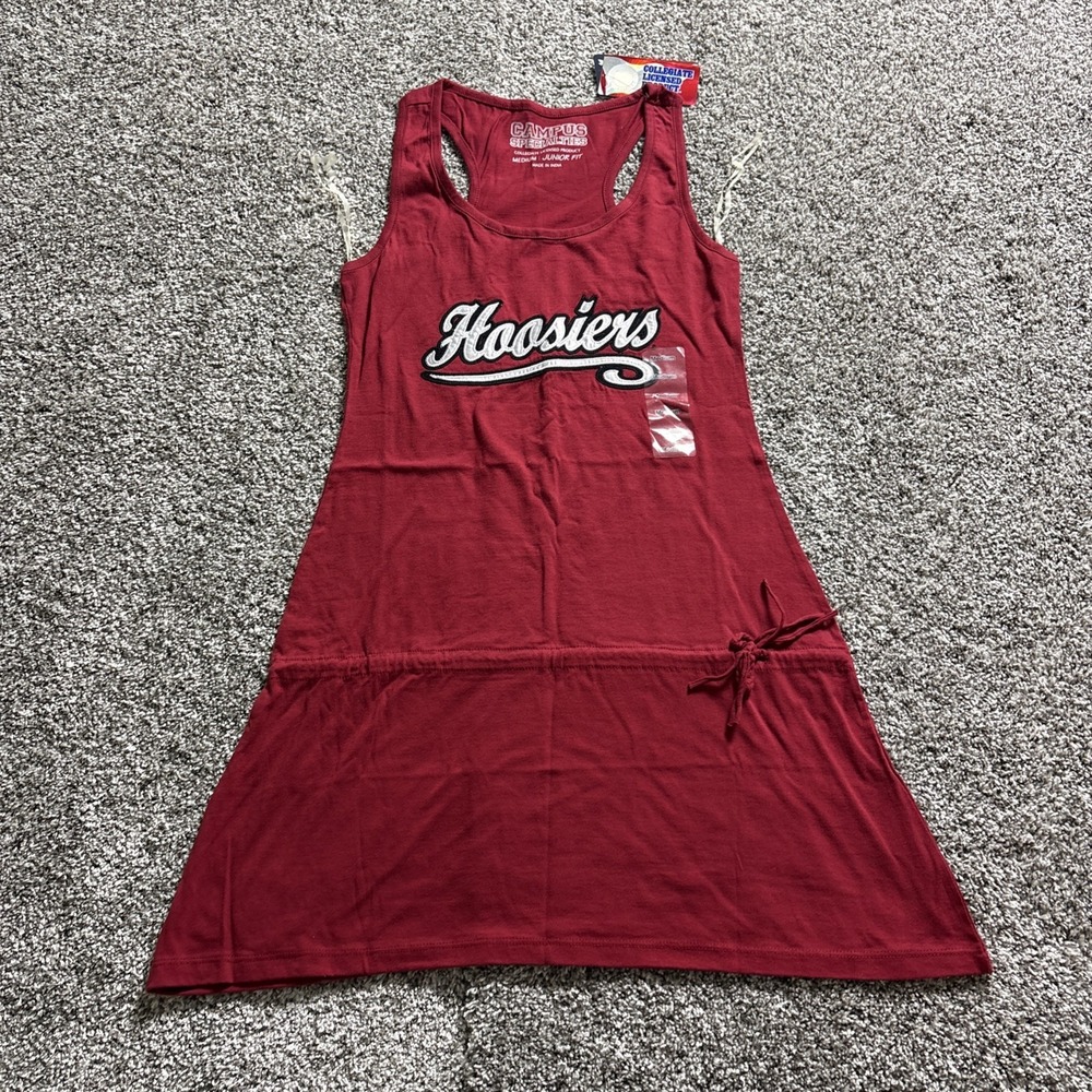 NEW Indiana University Hoosiers Women Dress Junior Fit Officially Licensed Med M
